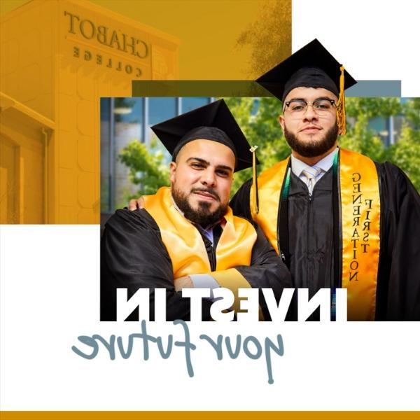 2 male graduates. Invest in your future.